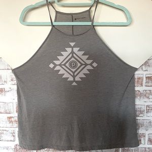 Delicately Used Pure Barre Grey Tank Size Large